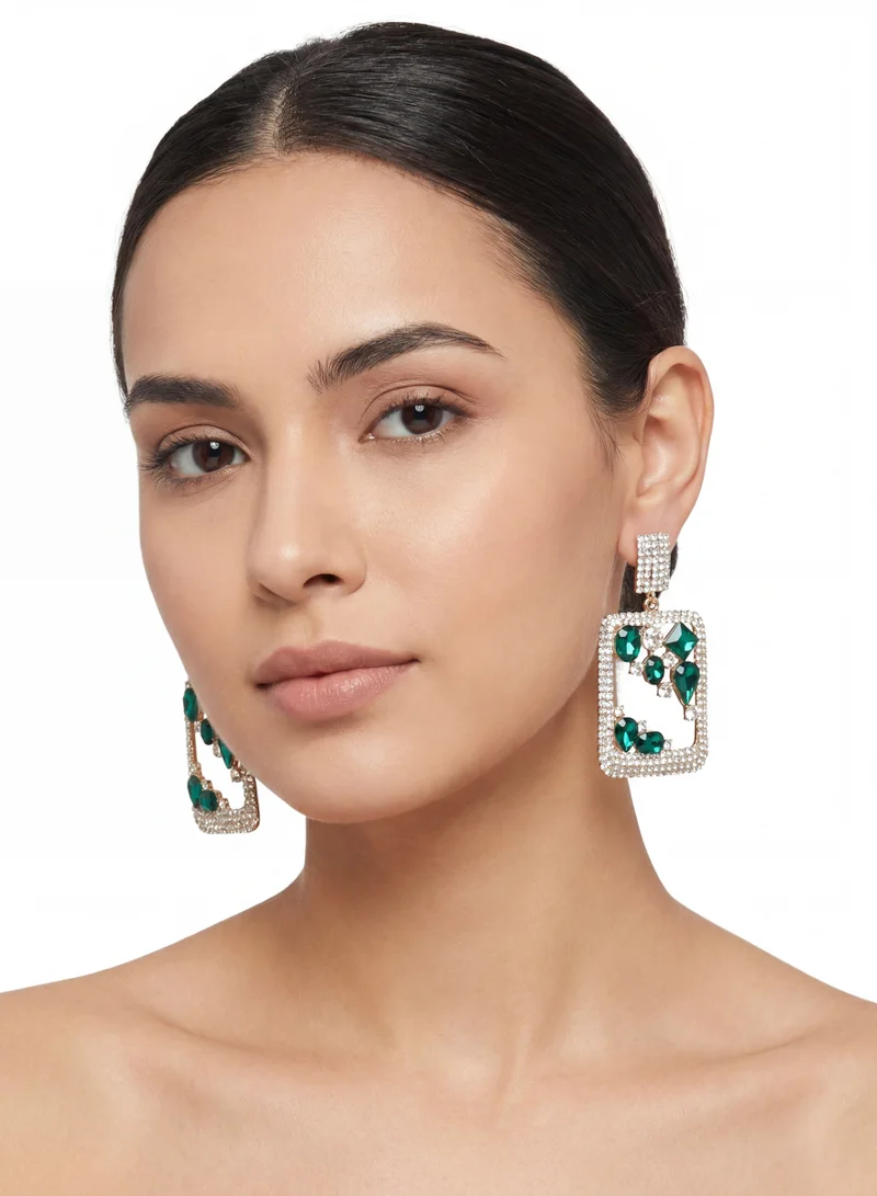 Anita's Green Crystal Earring